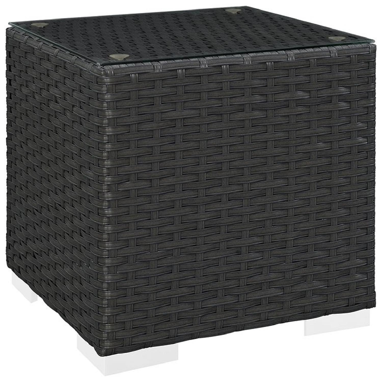 Manhattan Home Design Outdoor Patio Side Table in Grey - image-0