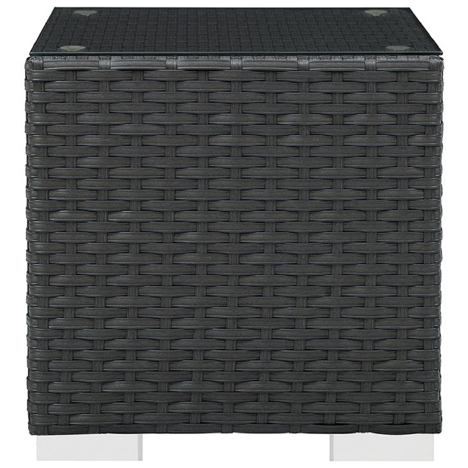 Manhattan Home Design Outdoor Patio Side Table in Grey - image-1