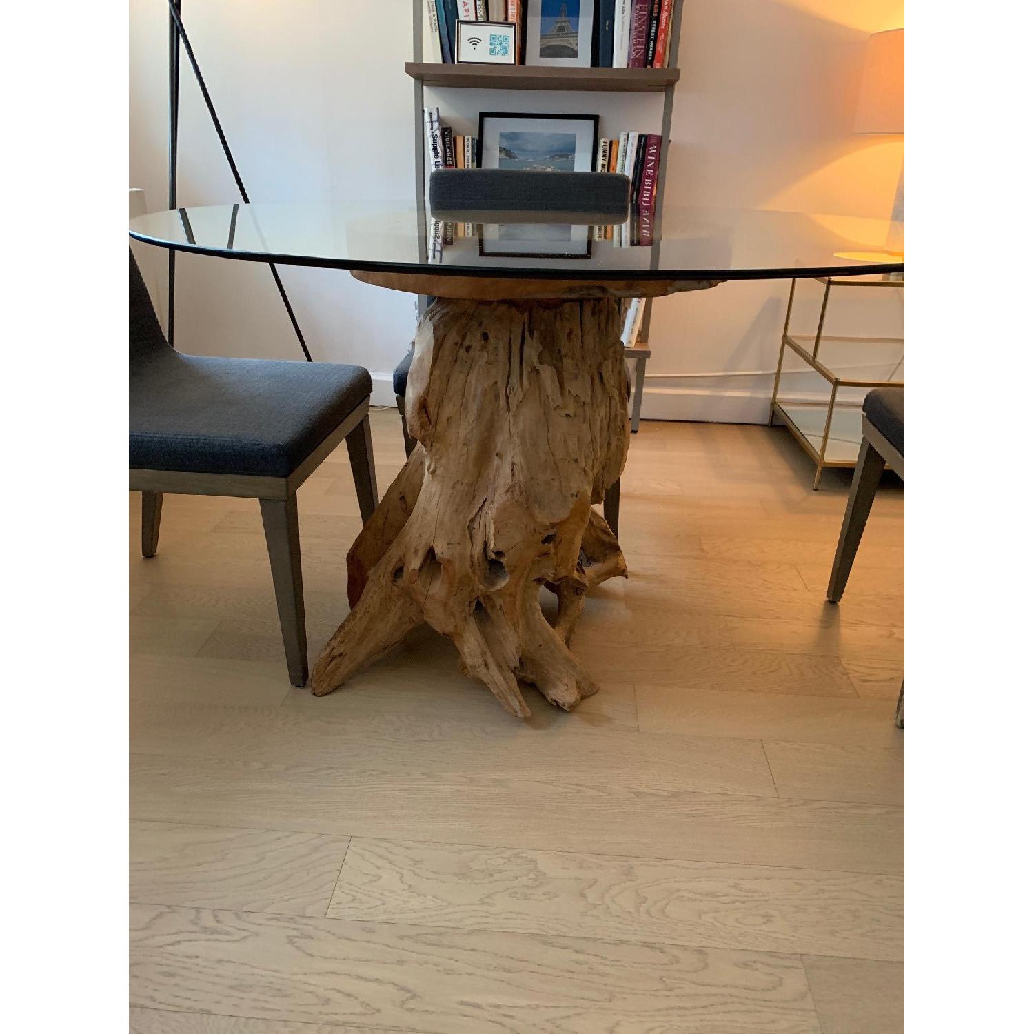 From The Source Circular Reclaimed Wood Dining Table - image-1