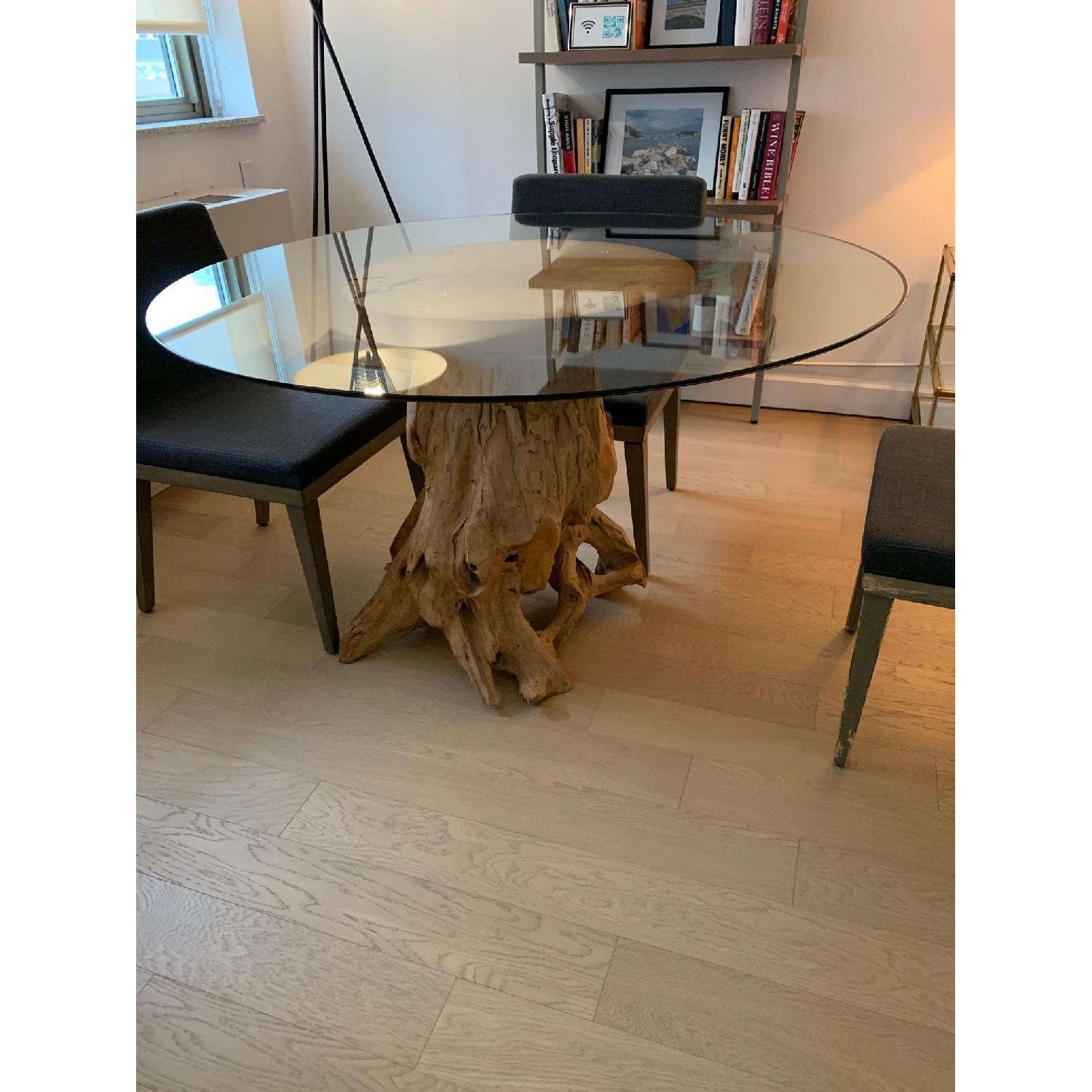 From The Source Circular Reclaimed Wood Dining Table - image-3