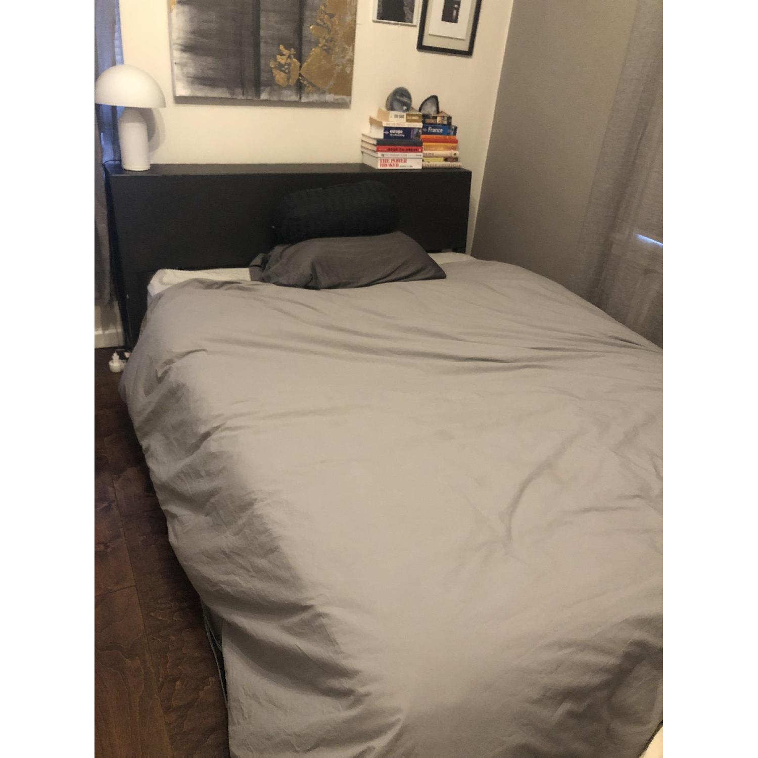 CB2 Alpine Gunmetal Queen Bed AptDeco