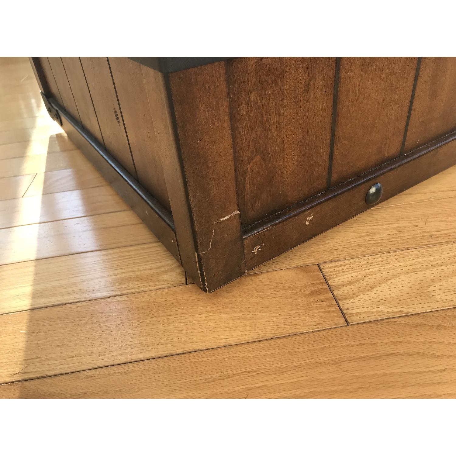 Dark Wood Storage Trunk Coffee Table - image-4