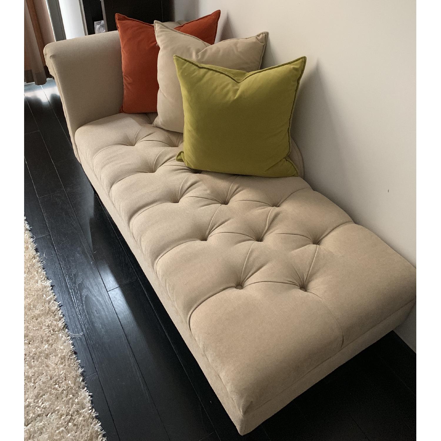 Pottery Barn Tufted Chaise Lounge - image-1