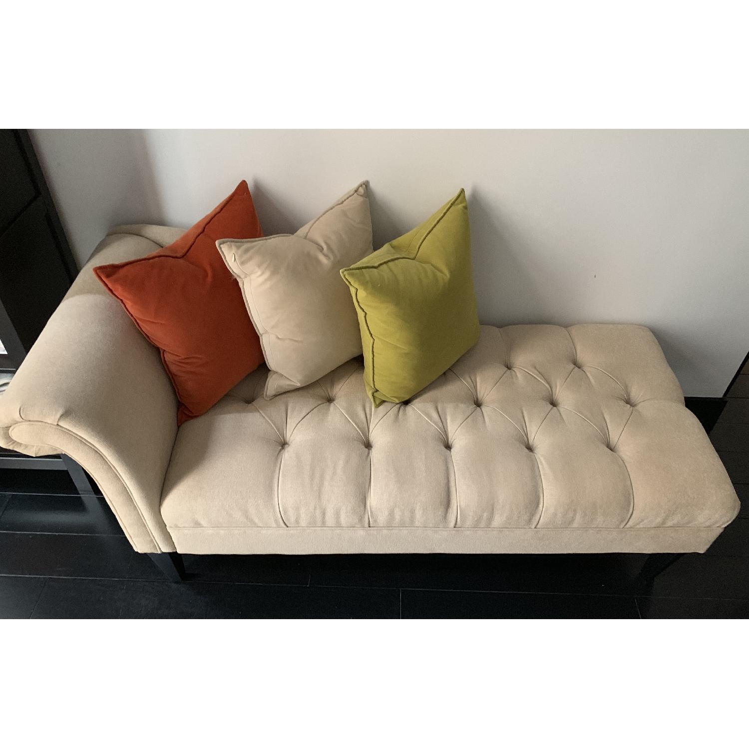Pottery Barn Tufted Chaise Lounge - image-2