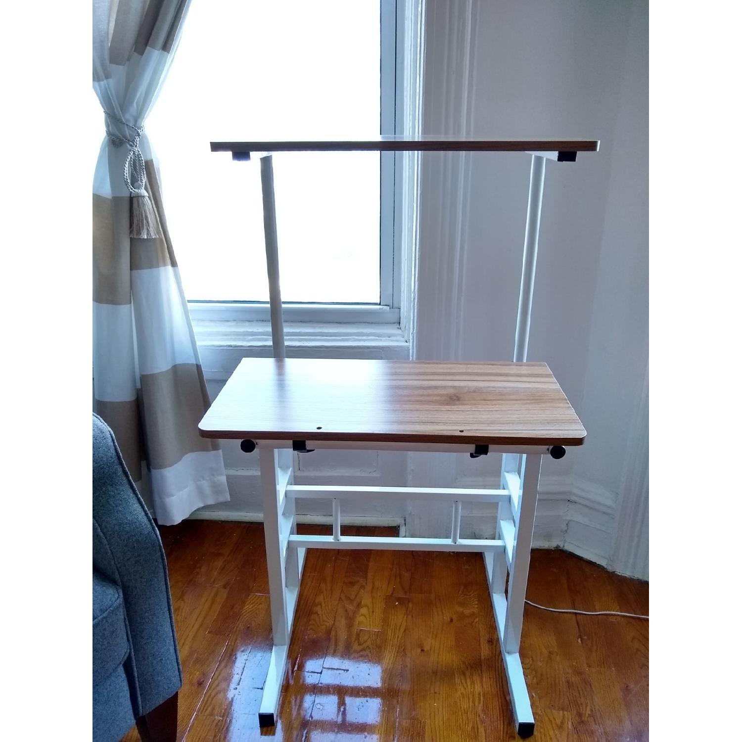 Sdadi Mobile Stand Up Desk Height Adjustable Desk - image-1