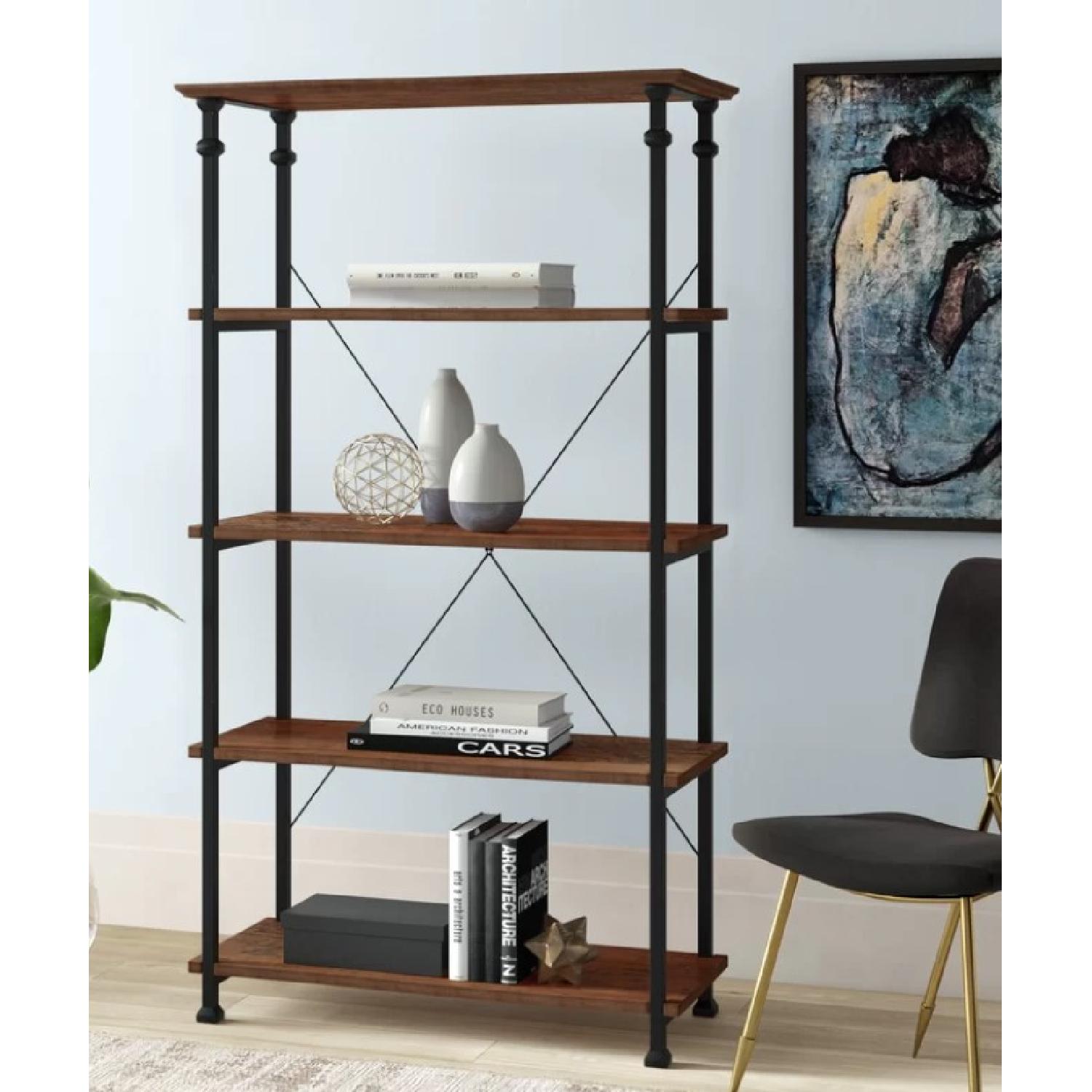 Mercury Row Tall Rustic Shelves - image-1