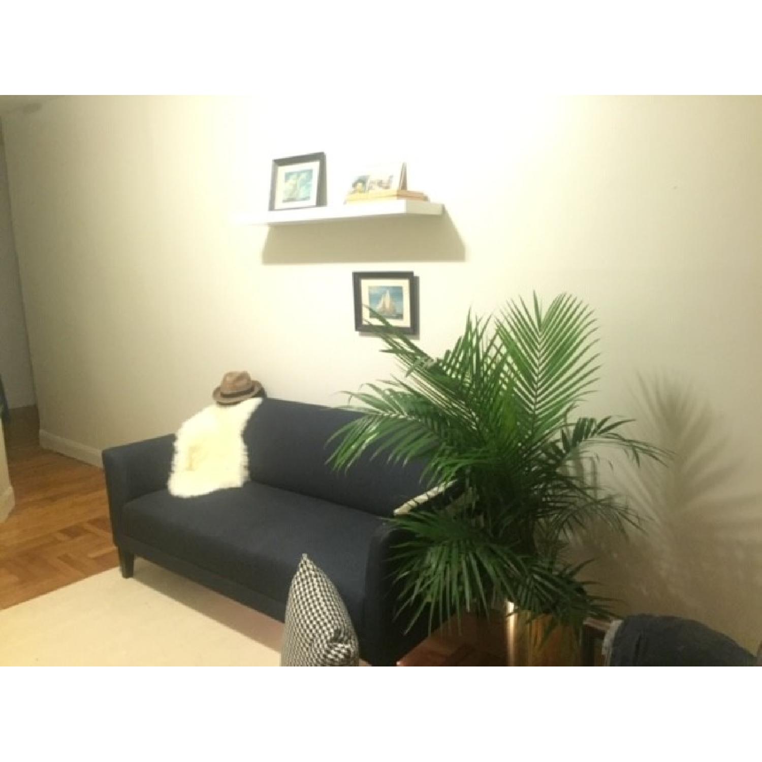 Crate & Barrel Margot Loveseat in Midnight Blue - image-2