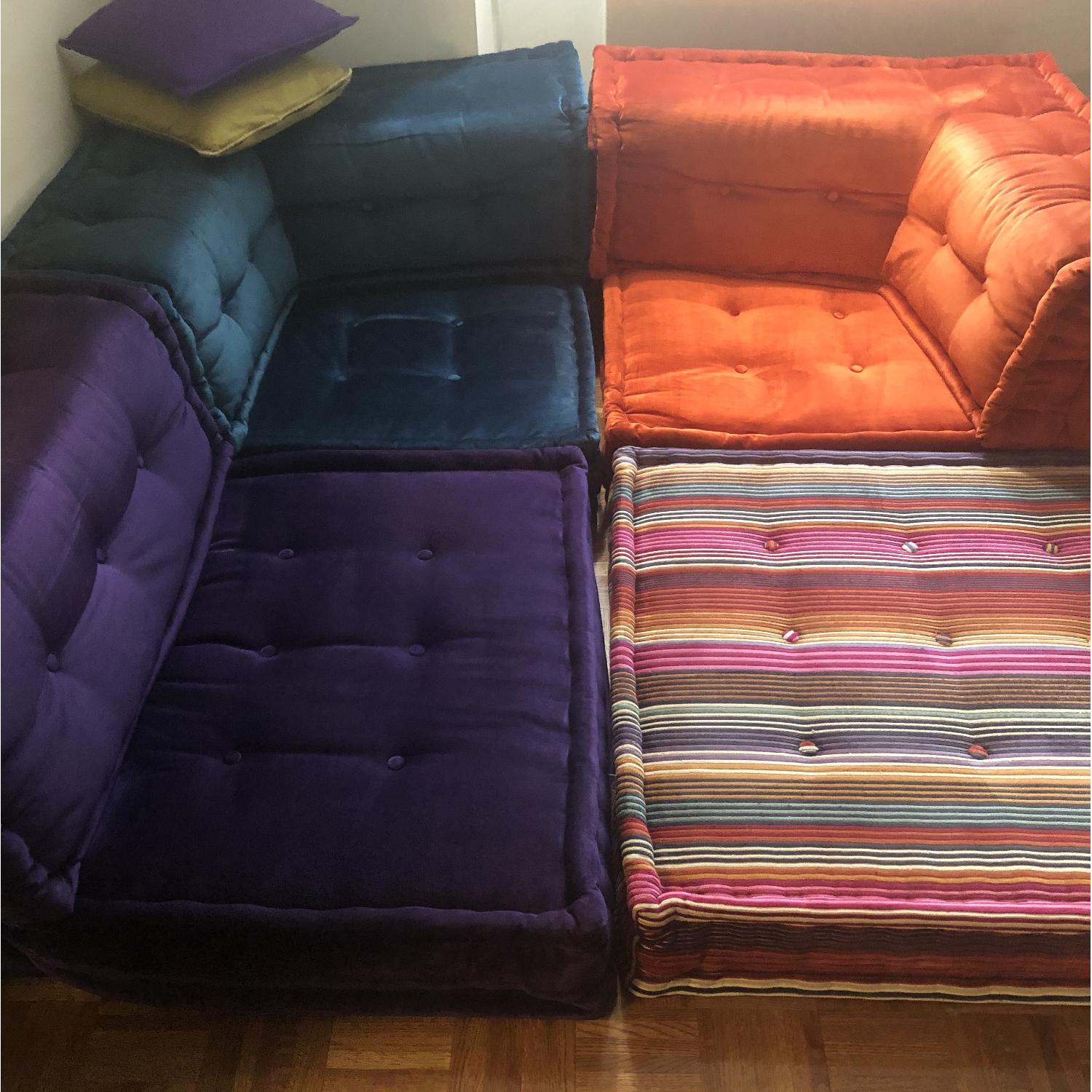 Roche Bobois Mah Jong Sectional Sofa w/ Missoni Pillow - image-1