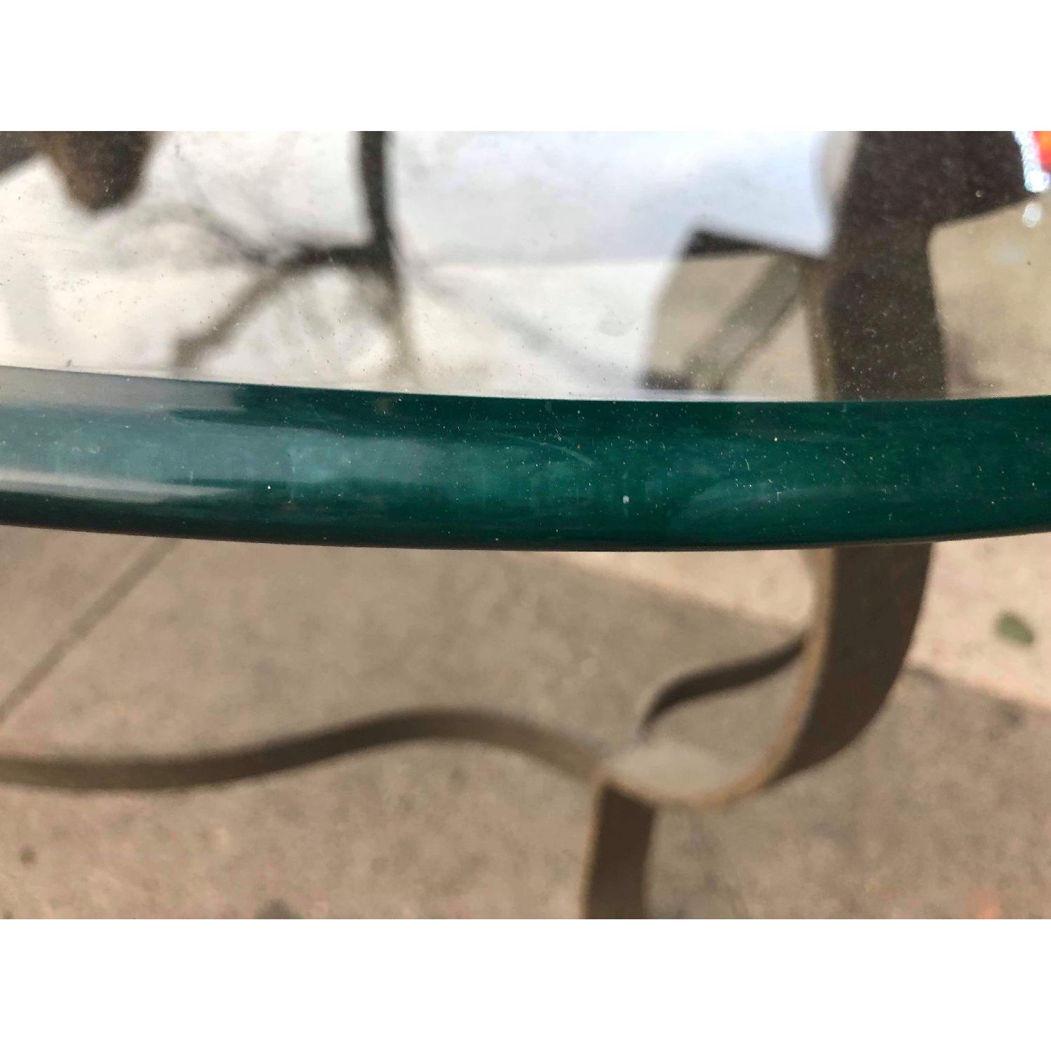 Rod Iron Coffee Table w/ Glass Top - image-8