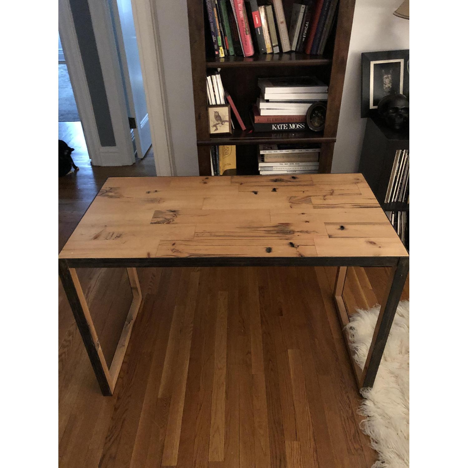 Industrial Steel & Wood Desk - image-3