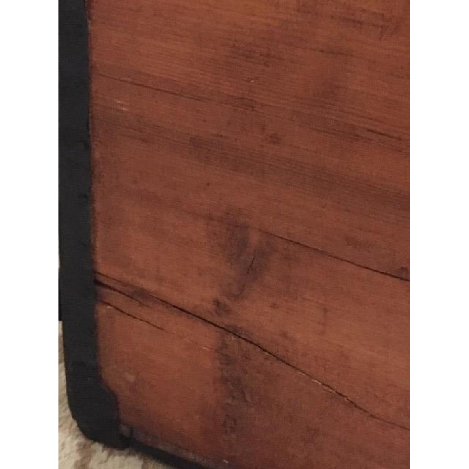 Antique 19th Century Wooden Dome Top Steamer Trunk Chest - image-16