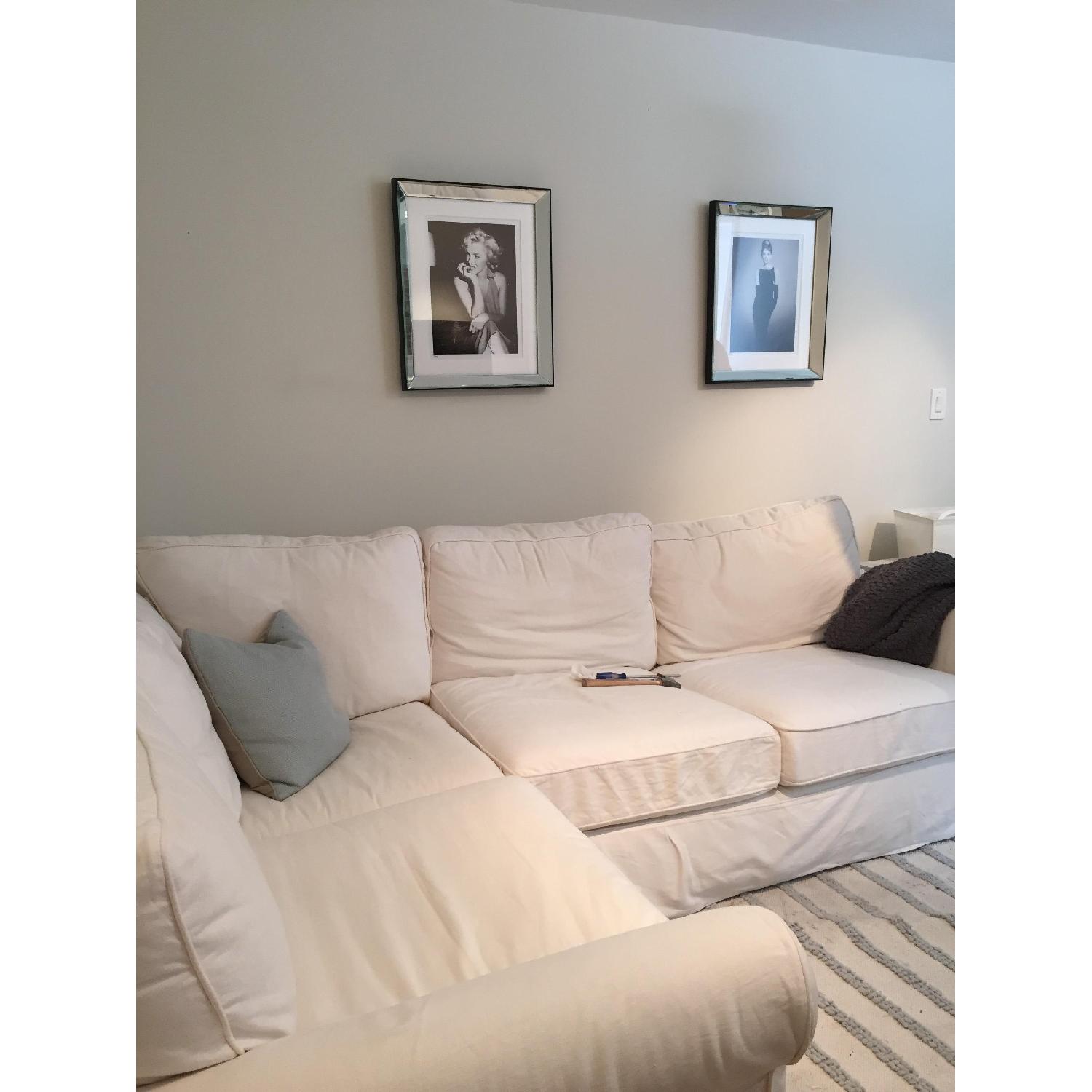 Pottery Barn L-Shaped Couch - image-1