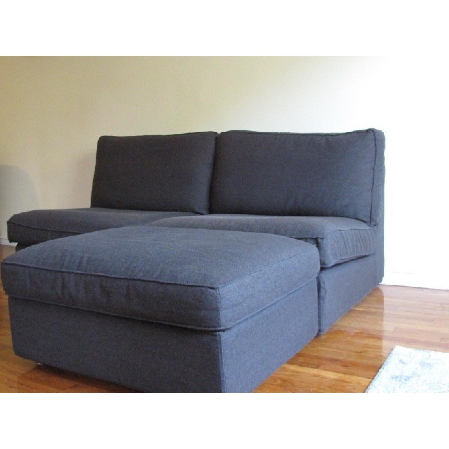 Ikea Kivik Sectional Sofa & Ottoman w/ Storage - image-2