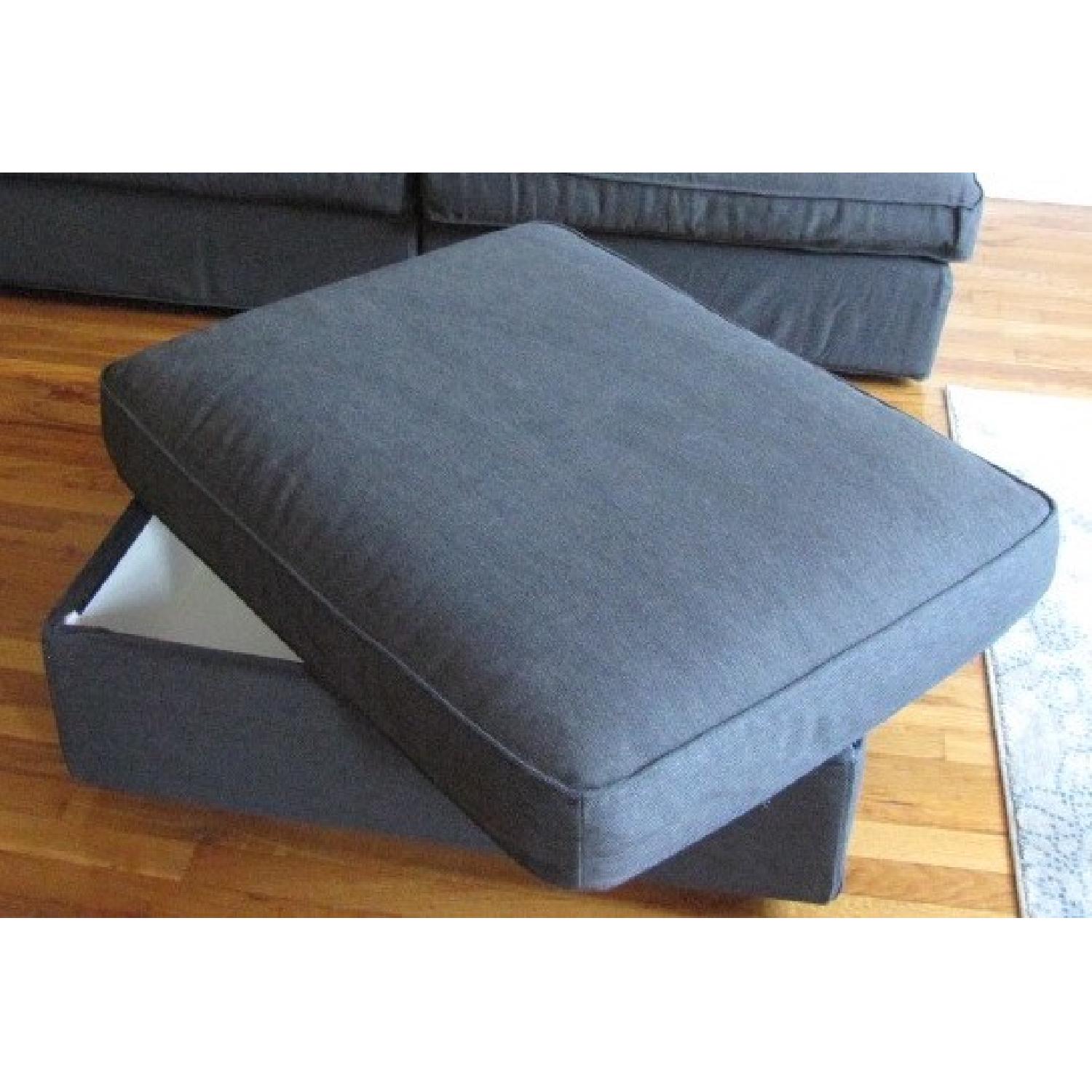 Ikea Kivik Sectional Sofa & Ottoman w/ Storage - image-3