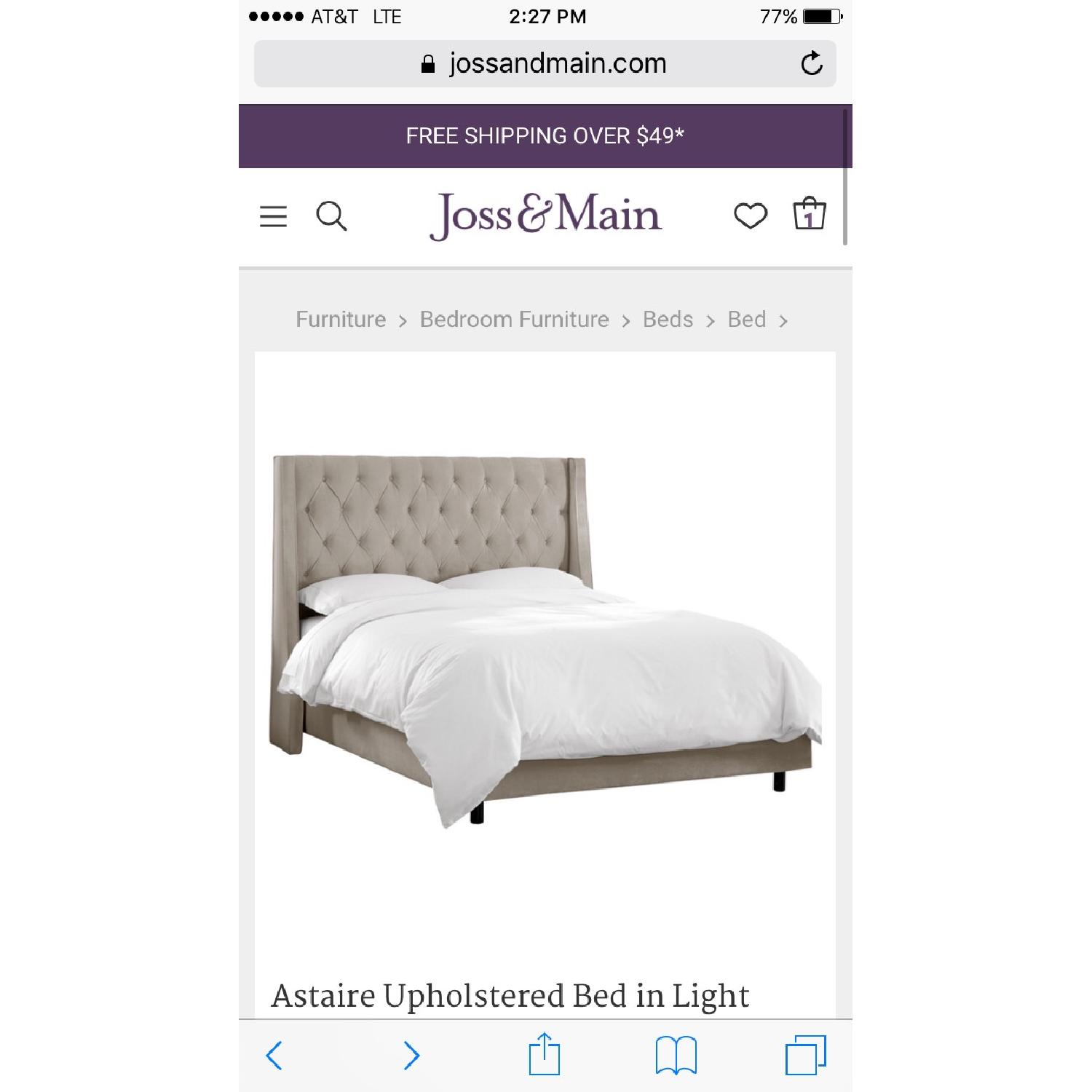 Joss & Main Upholstered Full Size Bed Frame - image-1