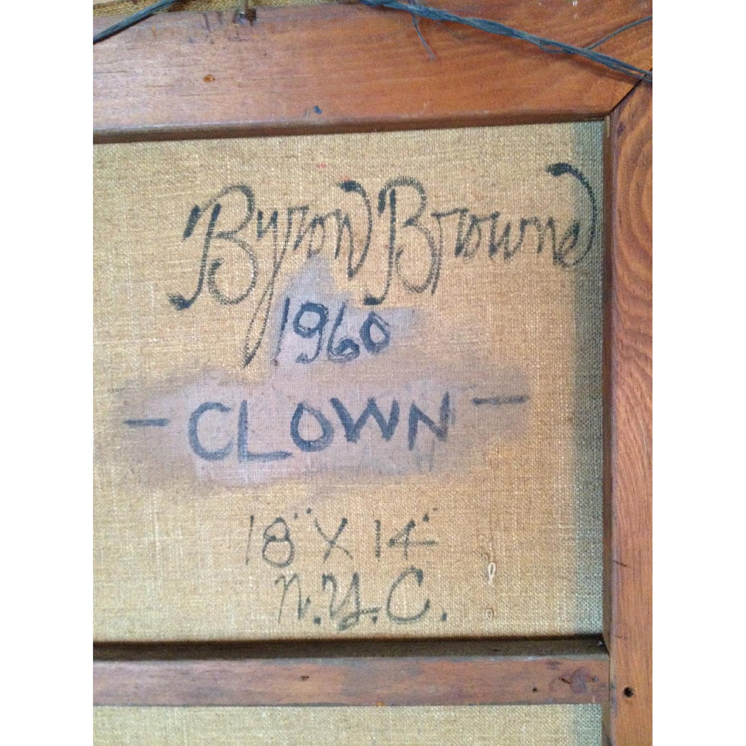 Byron Browne 1960 Oil Painting - The Clown - image-2