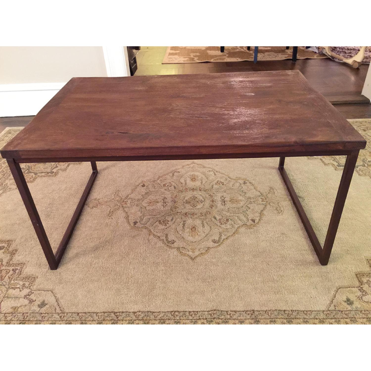 Pottery Barn Granger Wood Coffee Table AptDeco