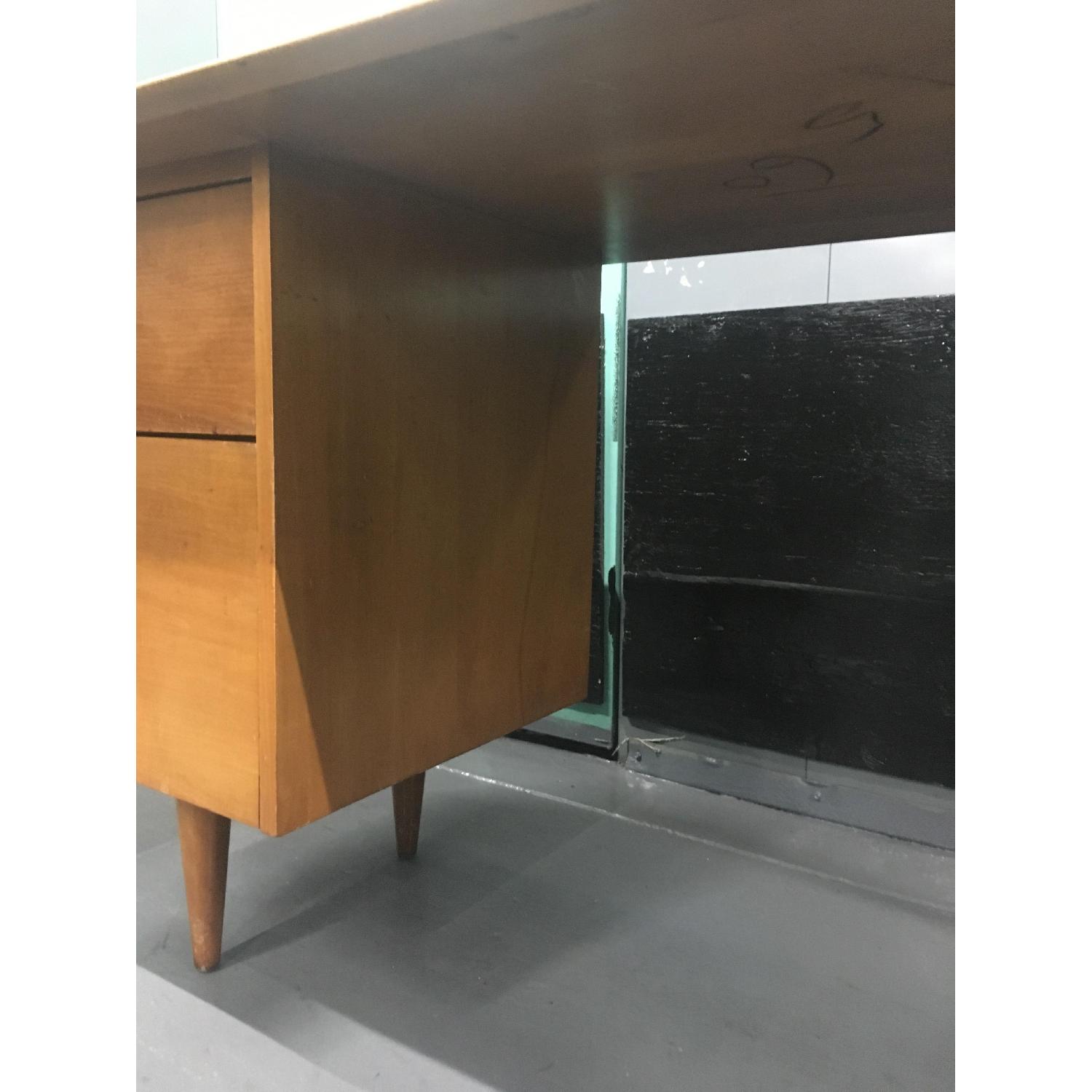Paul McCobb Mid Century Solid Maple Planner Group Desk - image-11