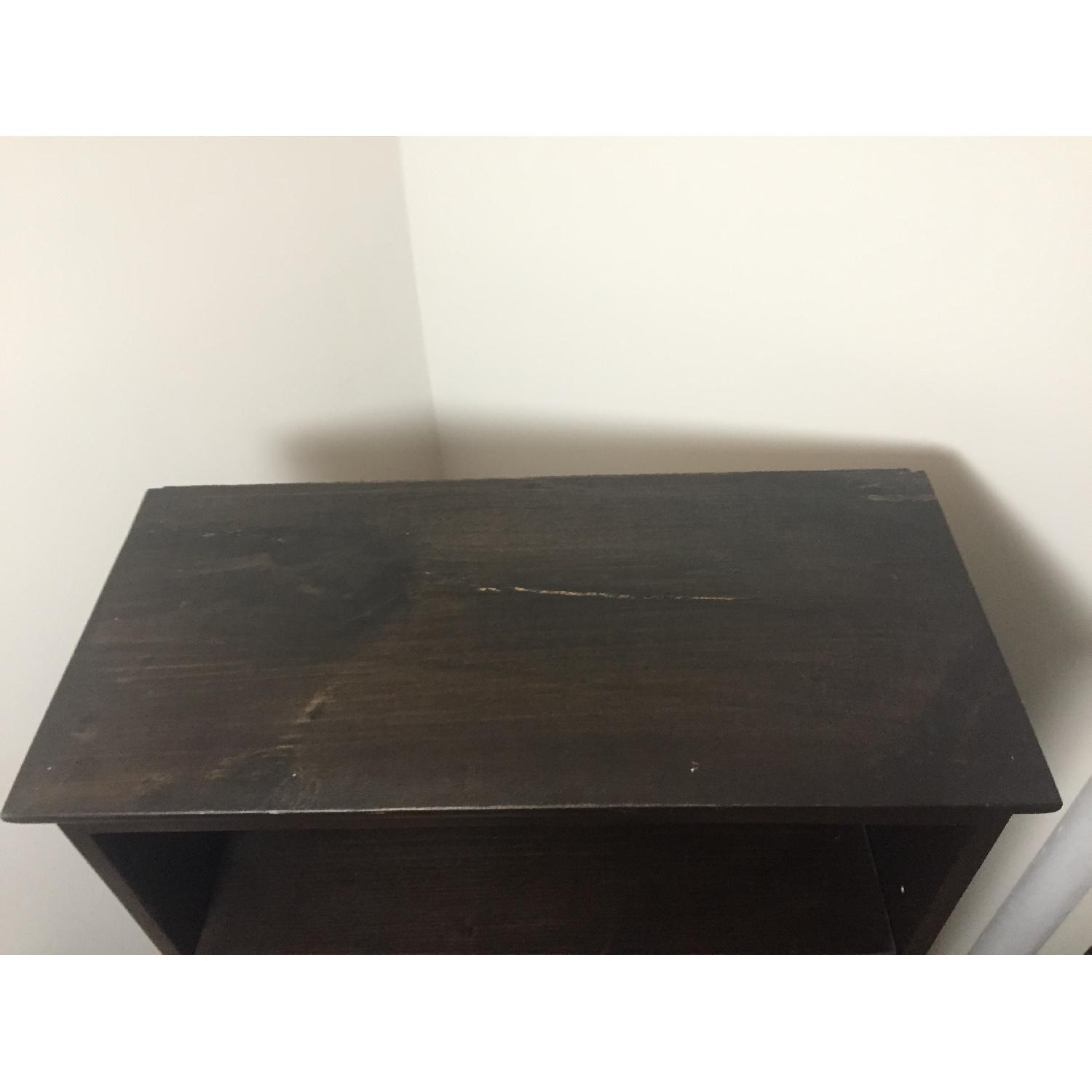 Custom-Built Espresso Wood Bookcase - image-6