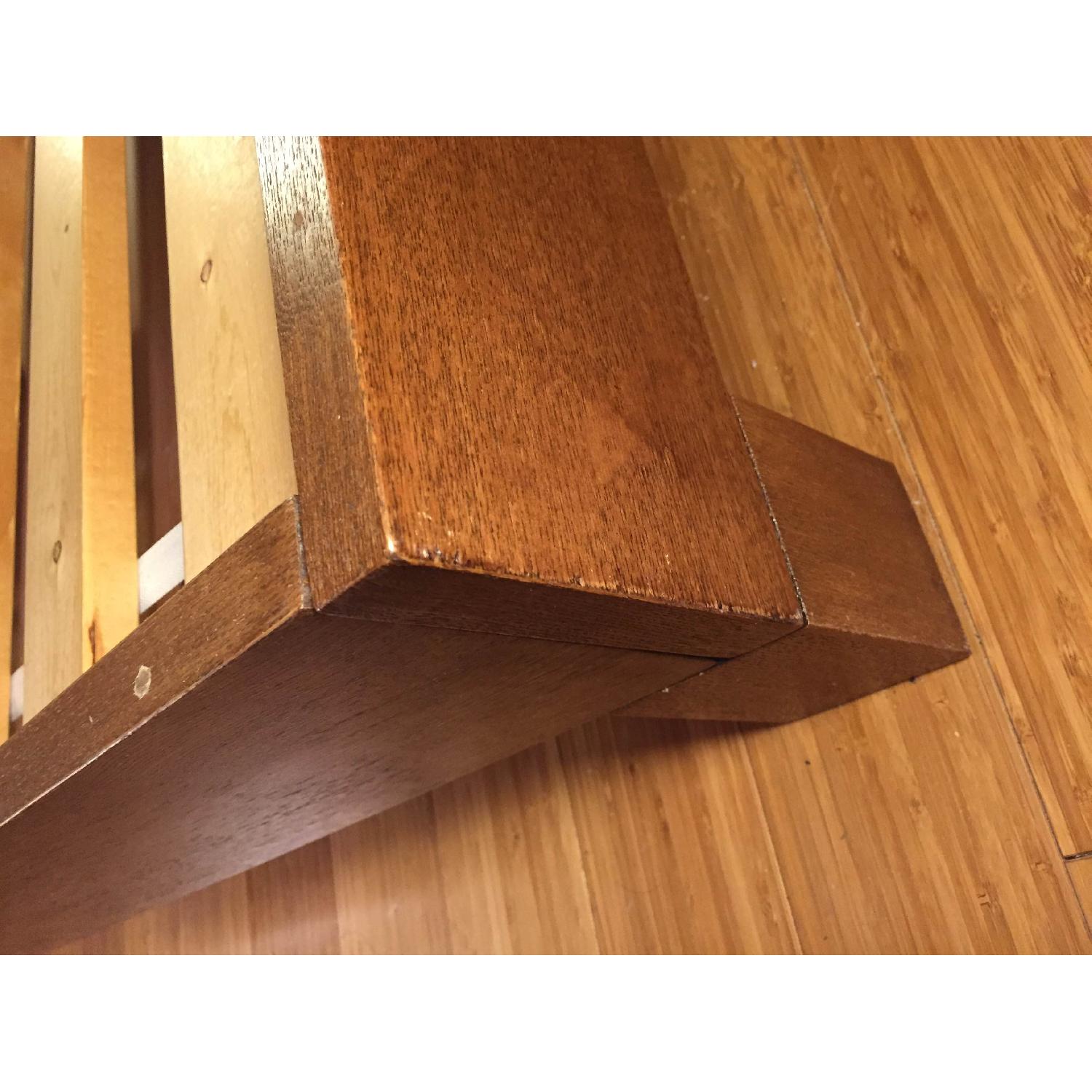 West Elm Simple Full Size Low Bed Frame w/ Cutout Headboard - image-3