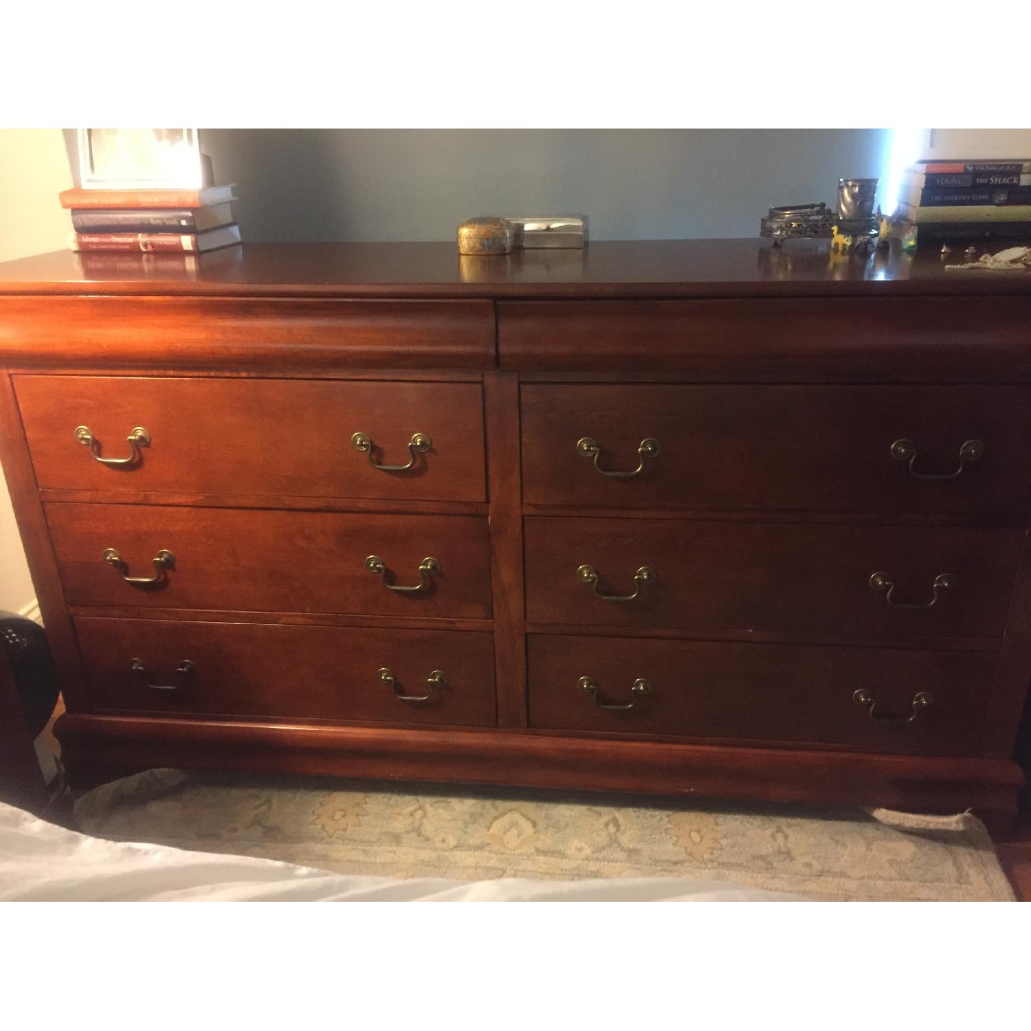8 Drawer Cherry Wood Dresser - image-1