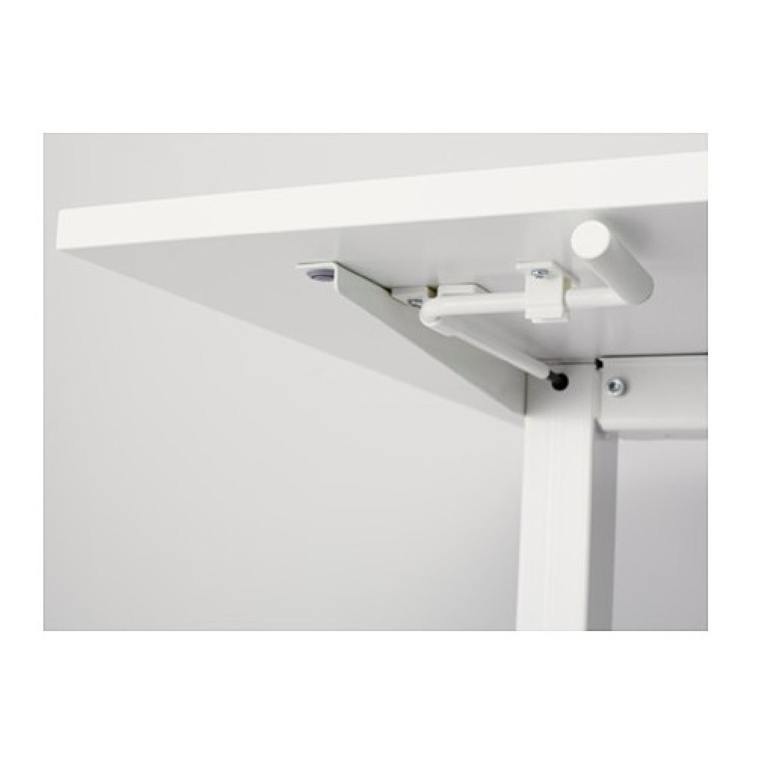 IKea Skarsta White Sit/Stand Desk - image-2