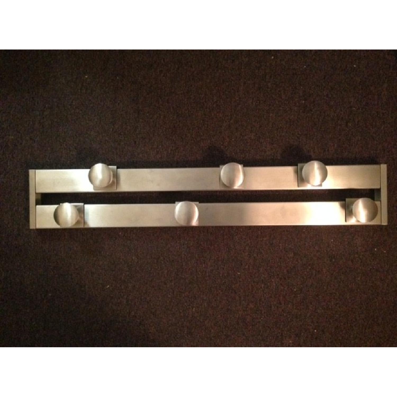 Crate & Barrel Jig Silver Coat Rack - image-2