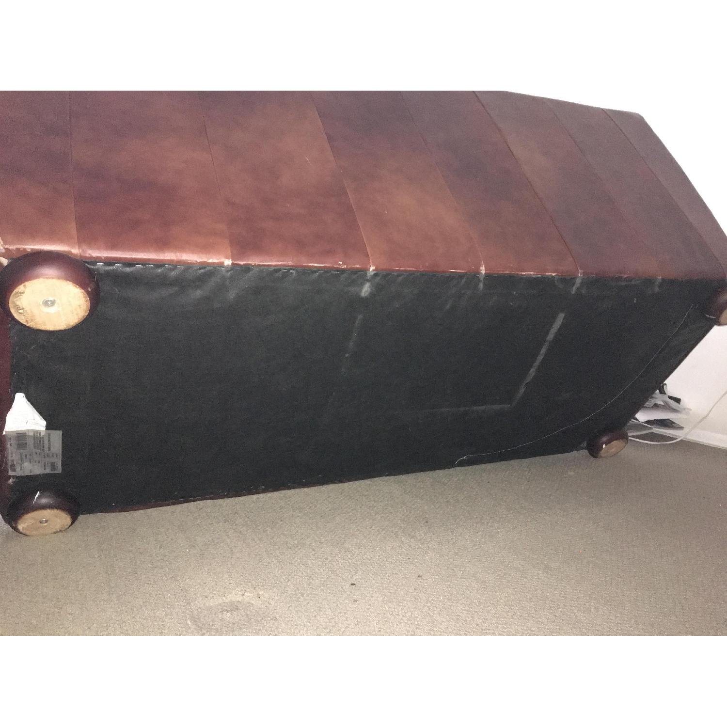 Leather 3 Seat Sofa in Mocha Brown - image-7