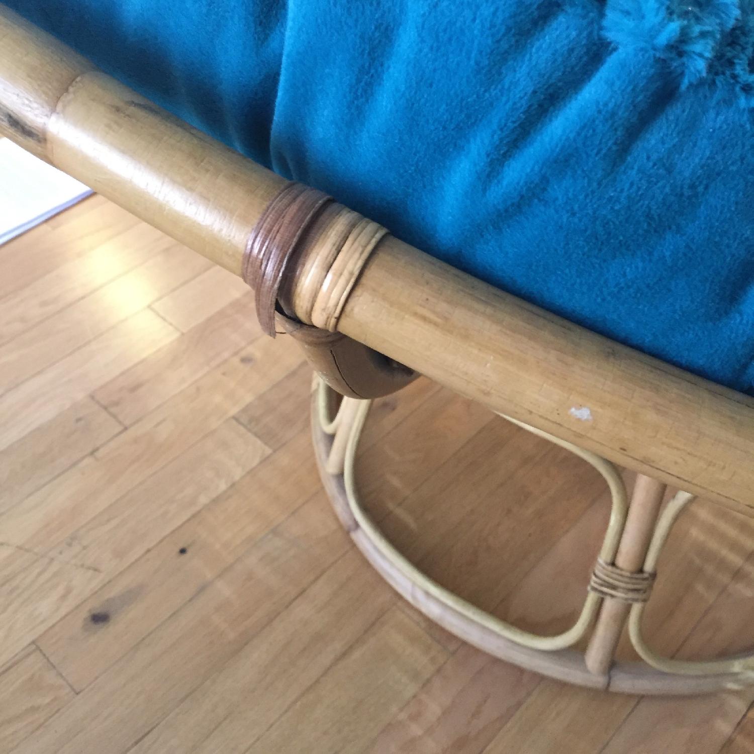 Pier 1 Papasan & Footstool - image-3