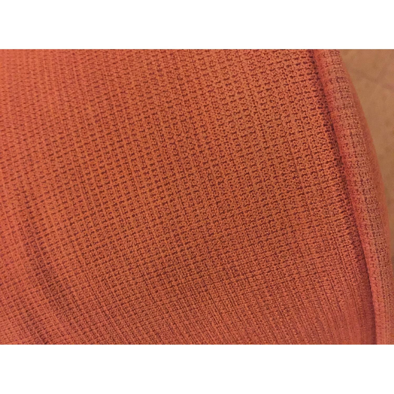 Orange Microsuede Couch - image-3