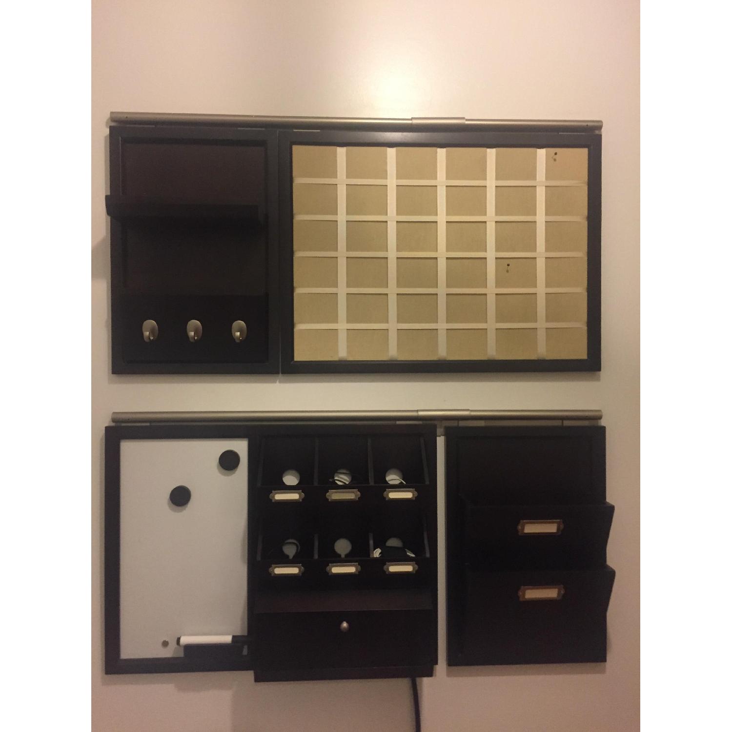 Pottery Barn Wall Organizer w/ Charging Station - image-1