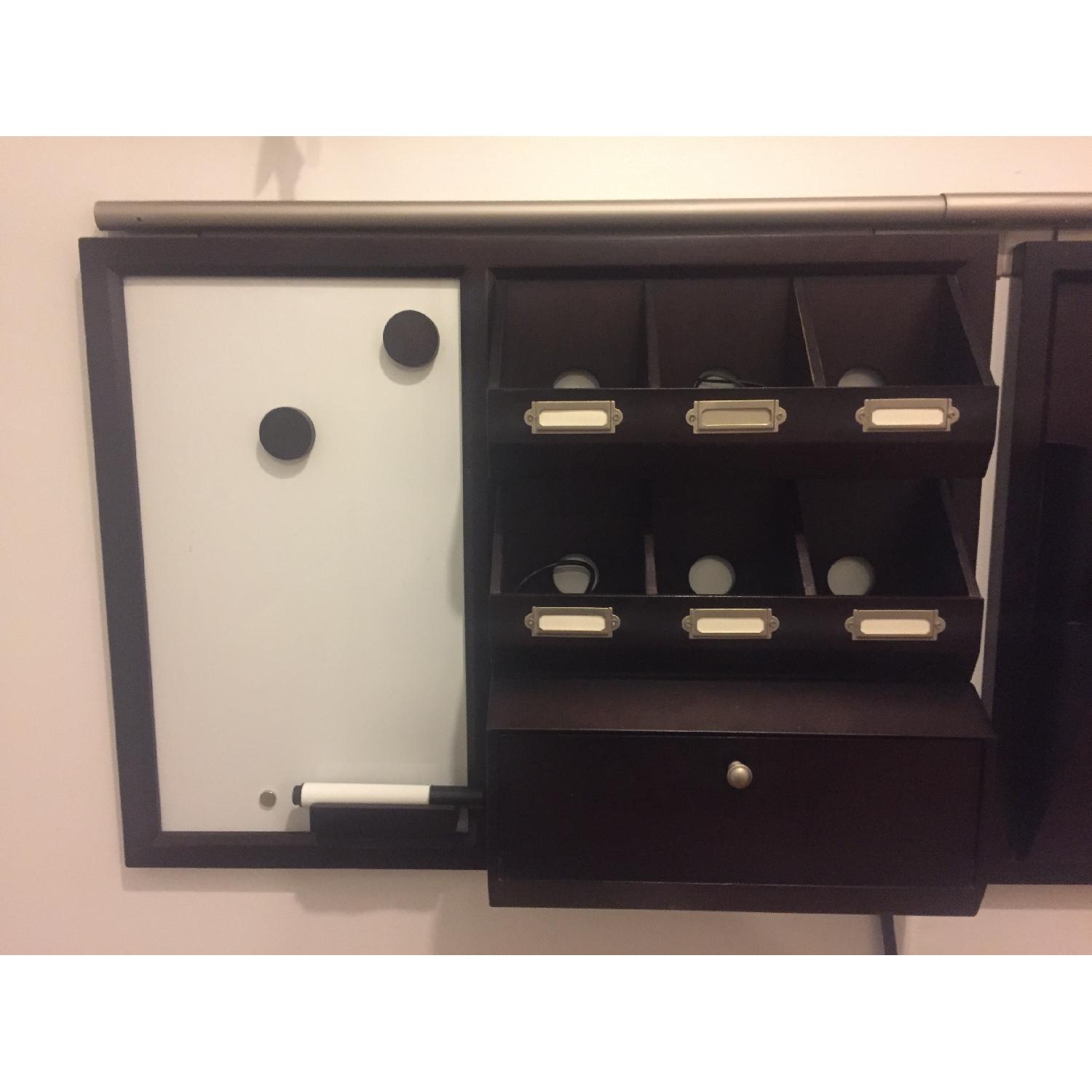 Pottery Barn Wall Organizer w/ Charging Station - image-7
