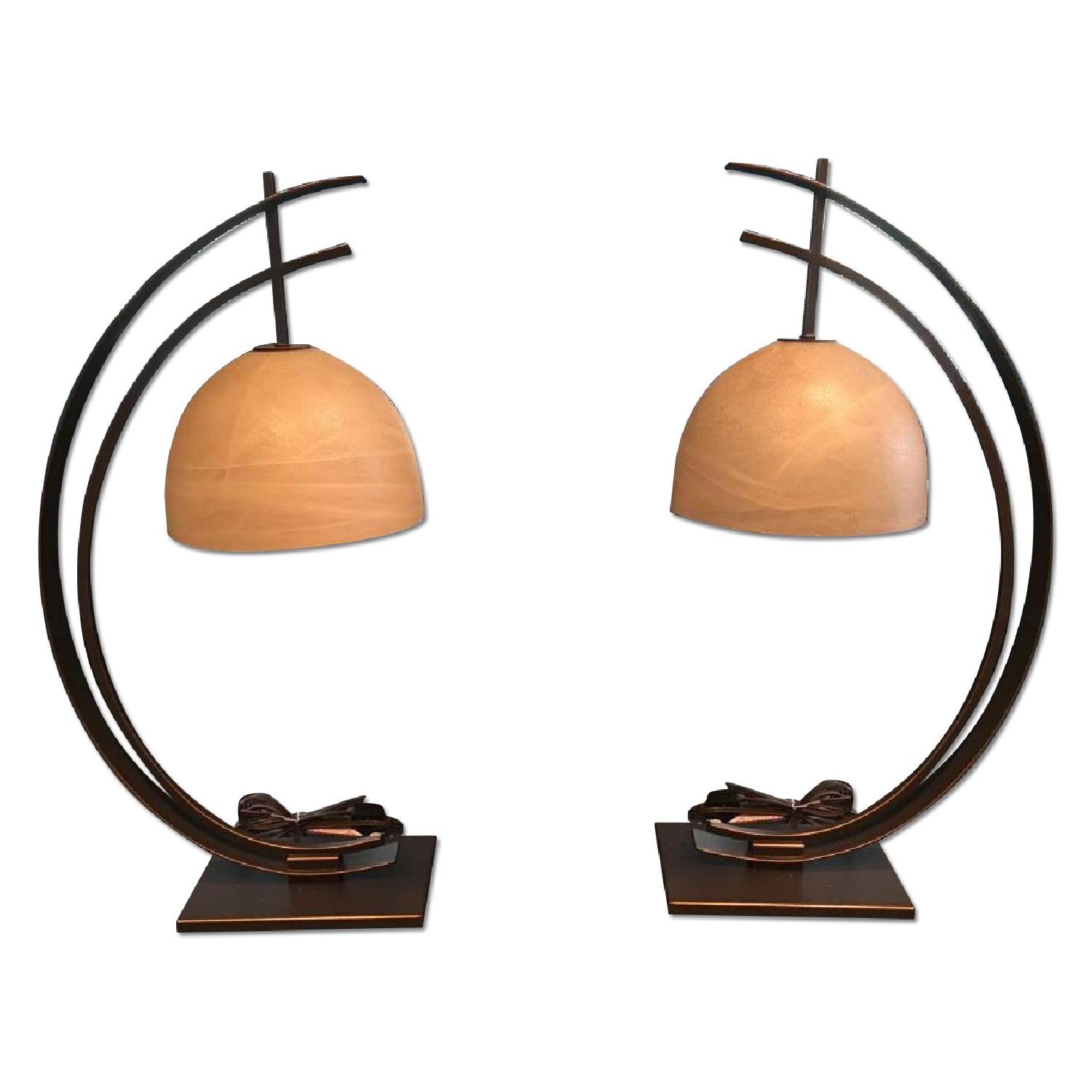 Raymour &amp; Flanigan Art Deco/Modern Lamps - AptDeco