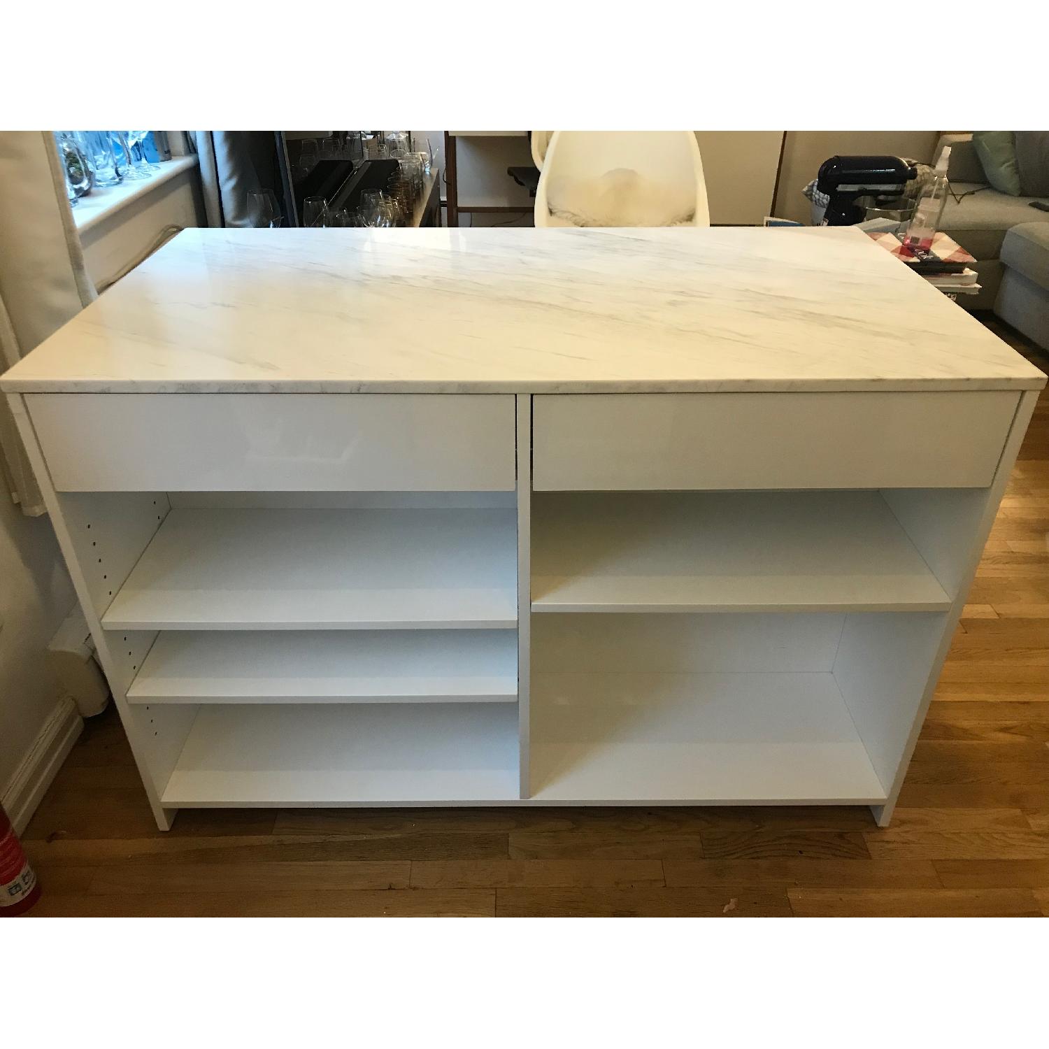 CB2 Marble Top Island - image-1