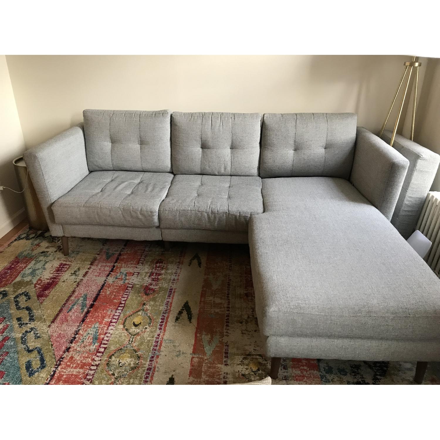 Burrow 3-Piece Chaise Sectional Sofa - image-2