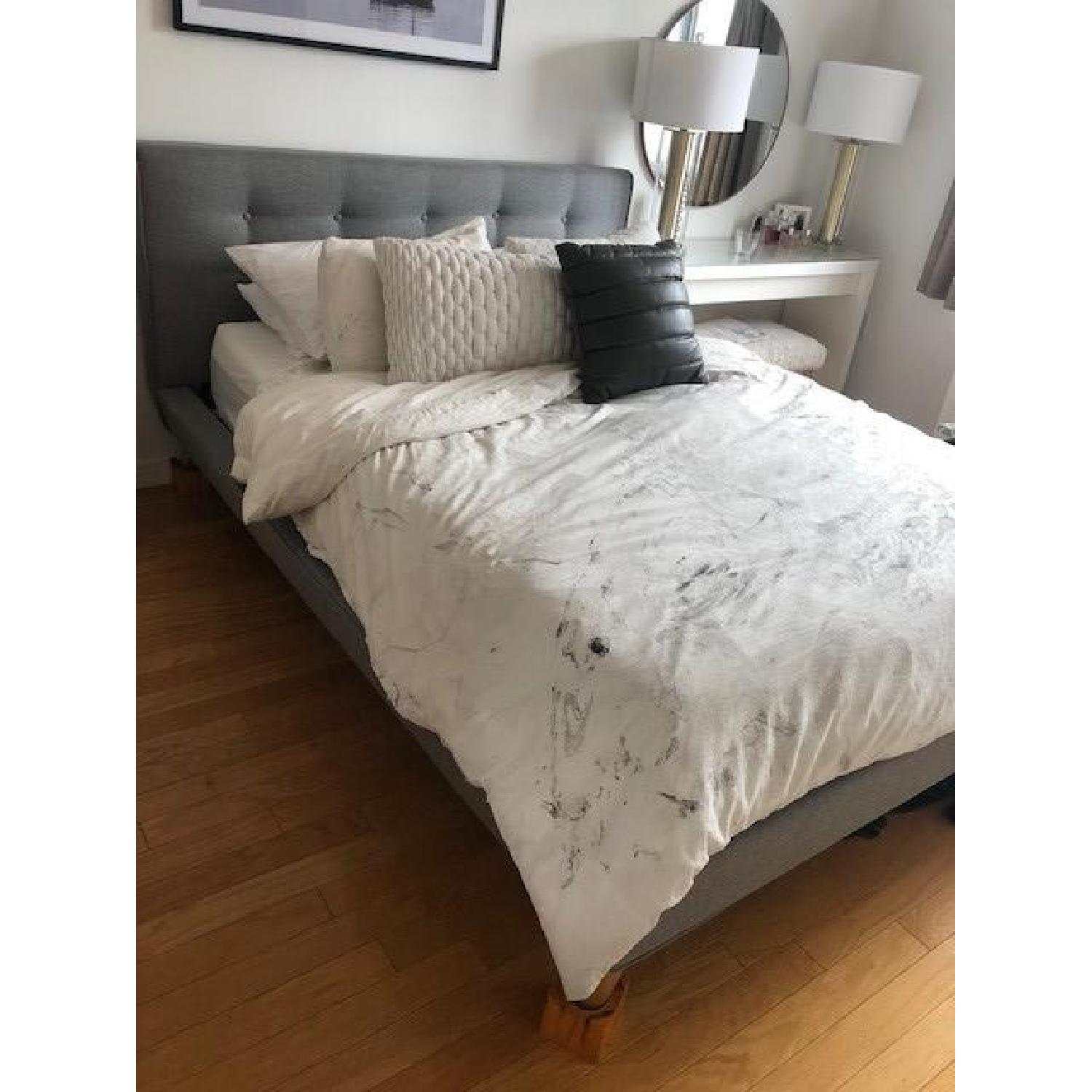 Langley Street Mid Century Modern Platform Bed - image-1