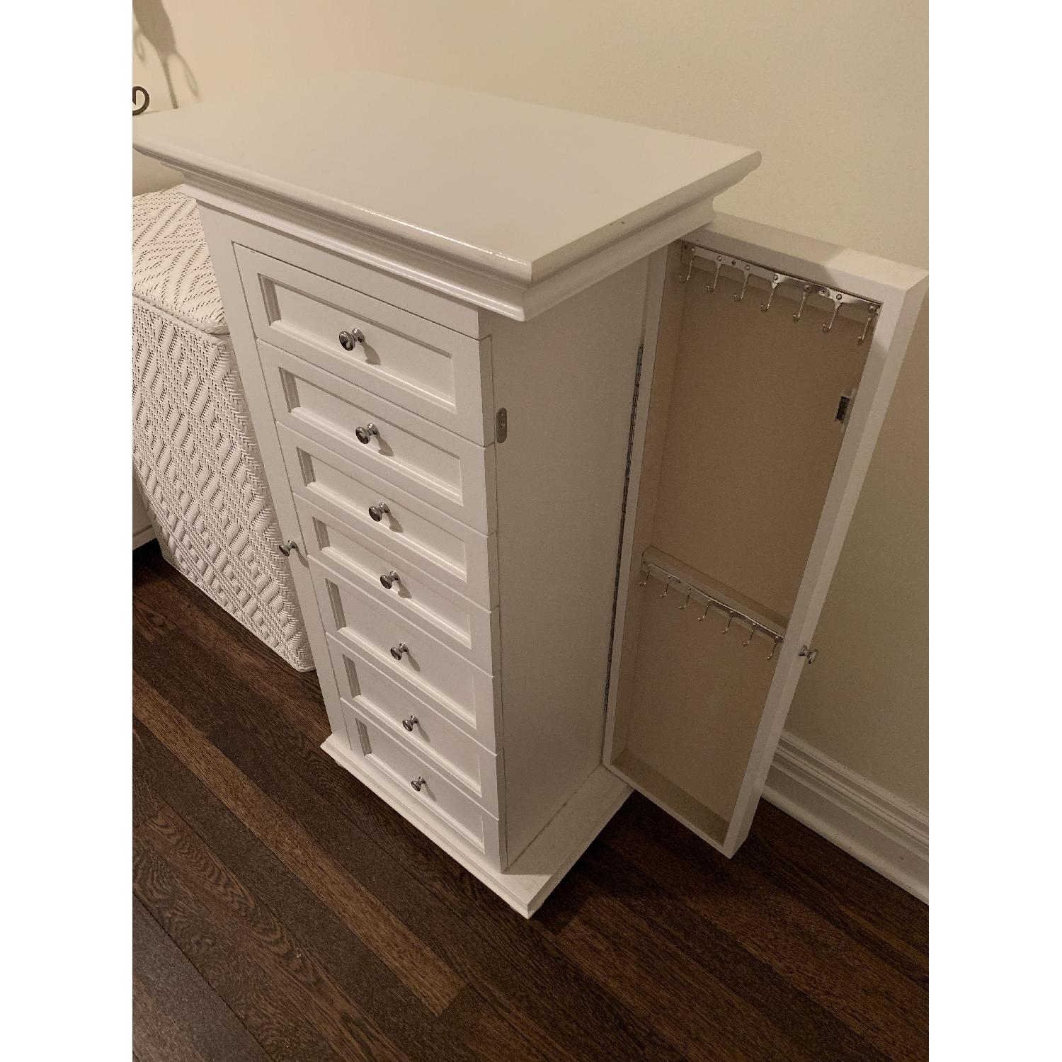 Hampton Bay White Jewelry Armoire - image-3