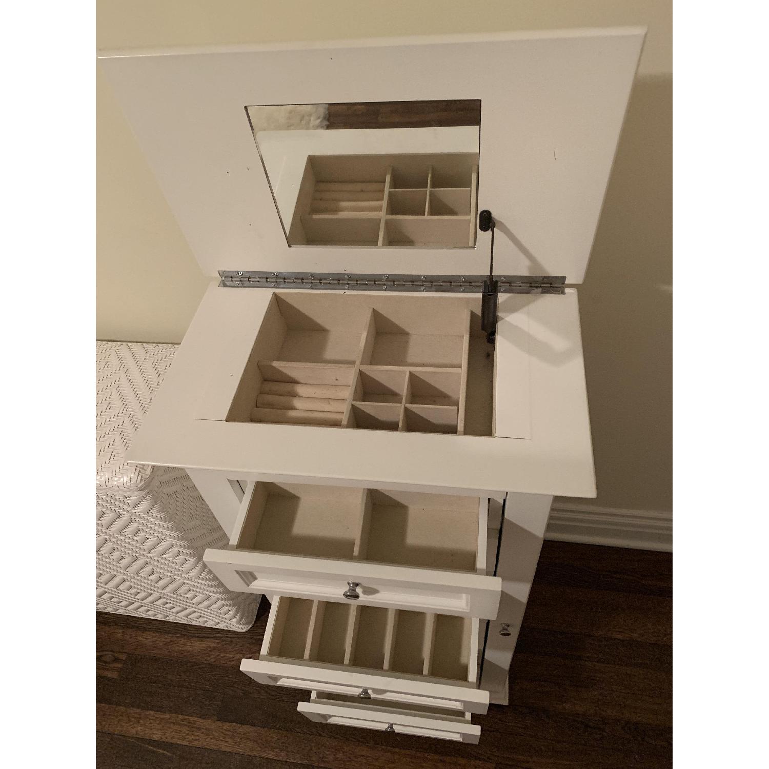 Hampton Bay White Jewelry Armoire - image-4