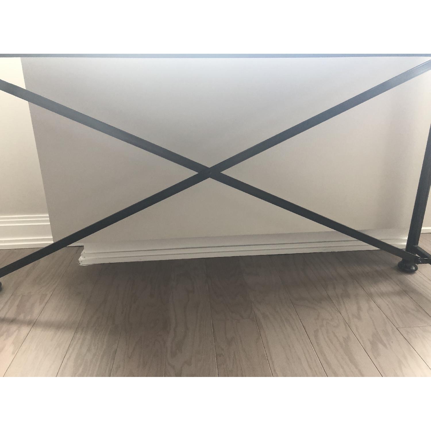 Pottery Barn Austin Desk w/ Glass Top AptDeco