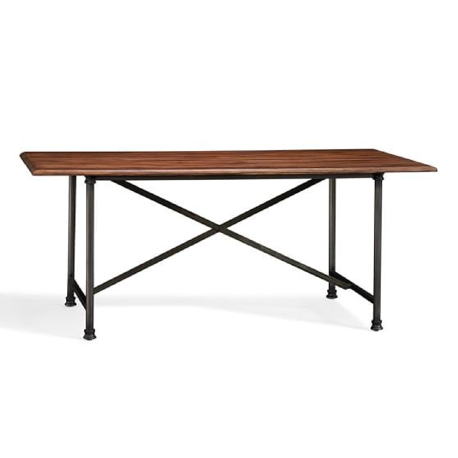 Pottery Barn Austin Desk w/ Glass Top AptDeco