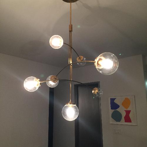 Kate Spade Prescott Large Mobile Chandelier in Soft Brass