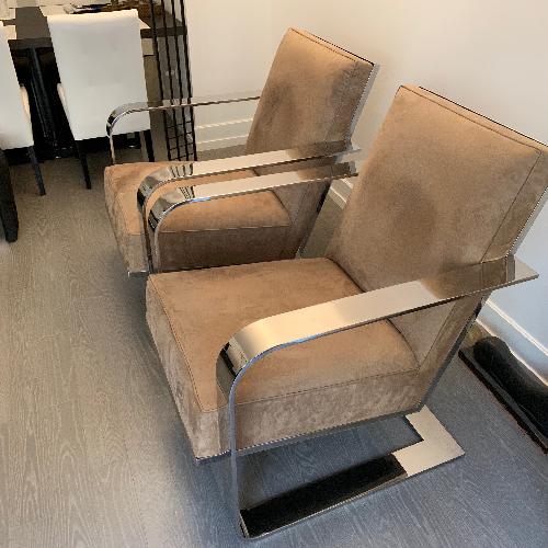 Used Ralph Lauren Bohemian Penthouse Club Chairs for sale on AptDeco