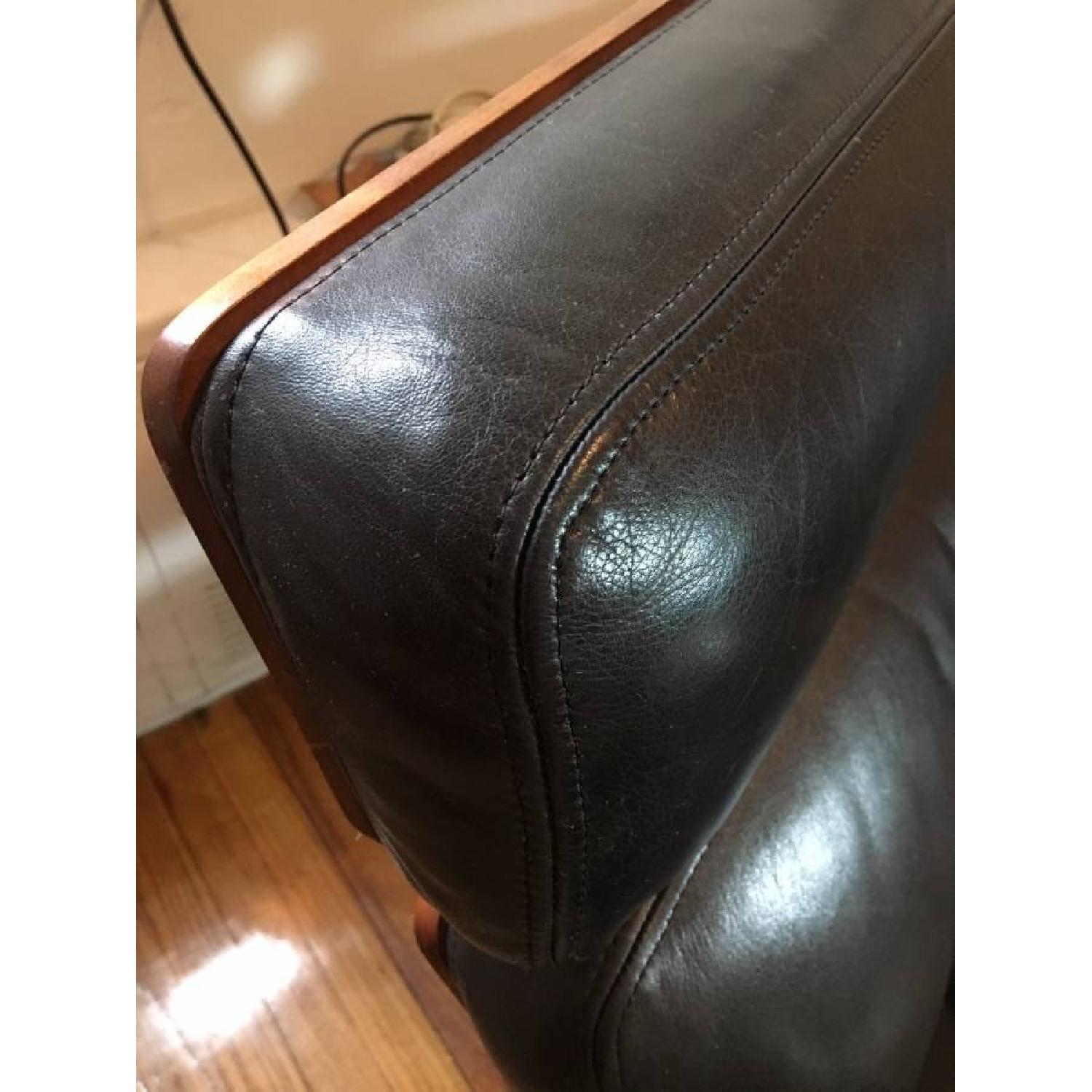 Herman Miller Eames Black Leather 2 Seater Sofa - image-5