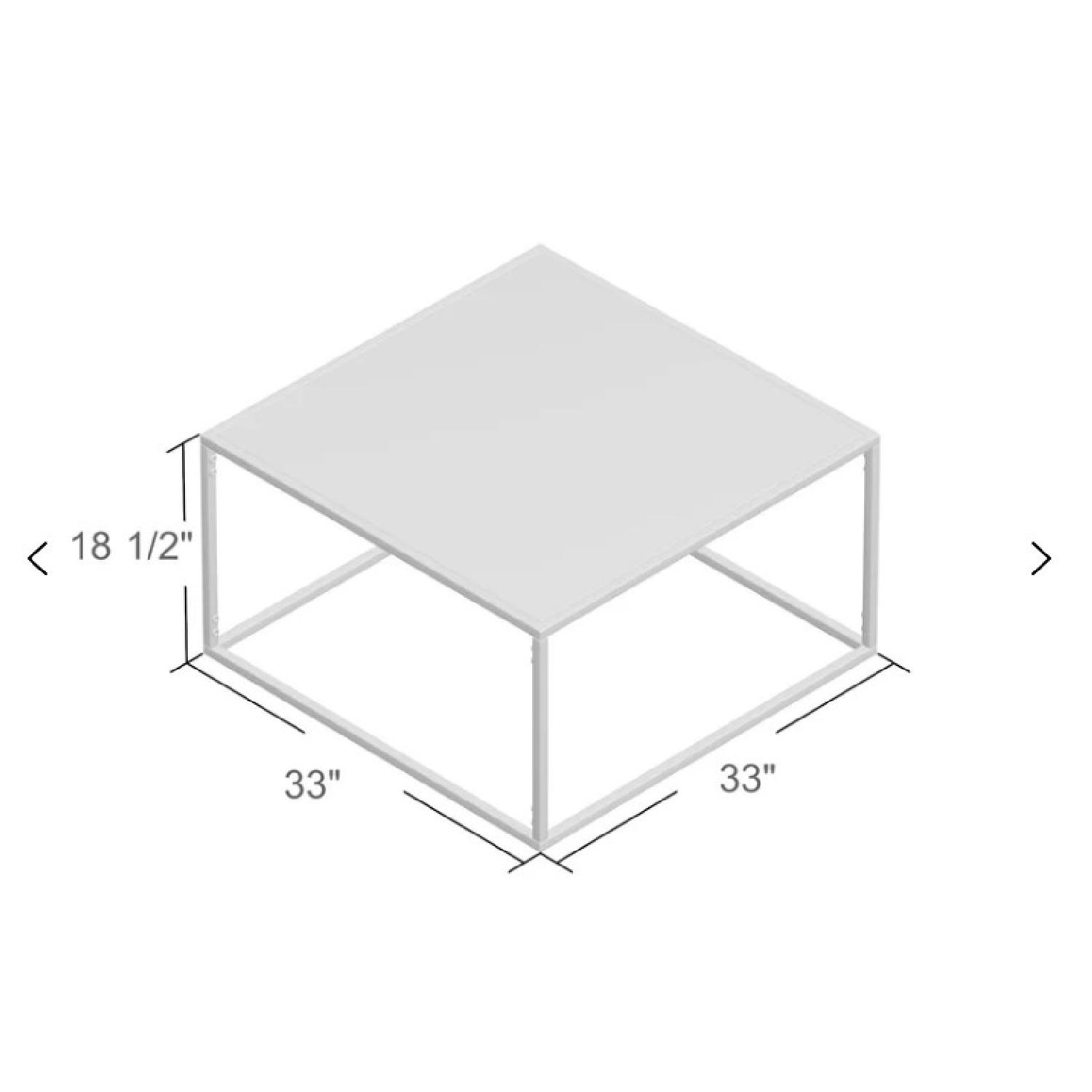 Willa Arlo Interior White/Silver Coffee Table - image-2