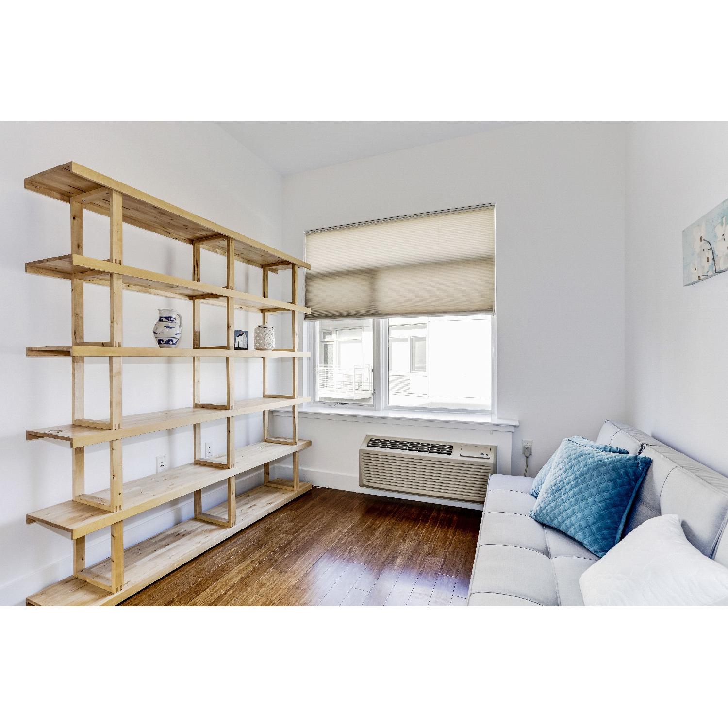 Blond Wood Bookcase - image-1