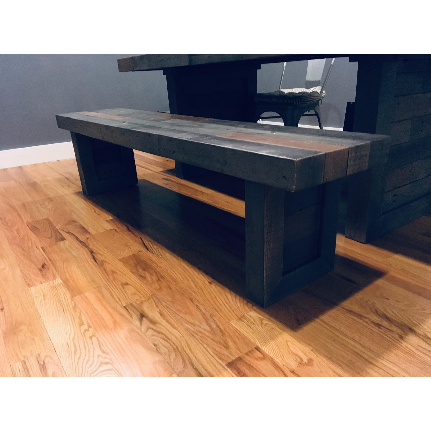 Kosas Home Norman Reclaimed Pine Dining Table w/ Bench AptDeco