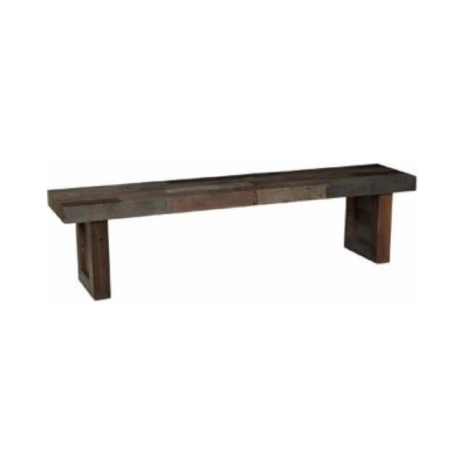 Kosas Home Norman Reclaimed Pine Dining Table w/ Bench AptDeco