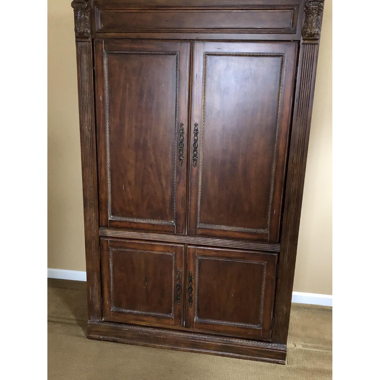 Macy's TV Entertainment Center w/ Bookshelves - image-2