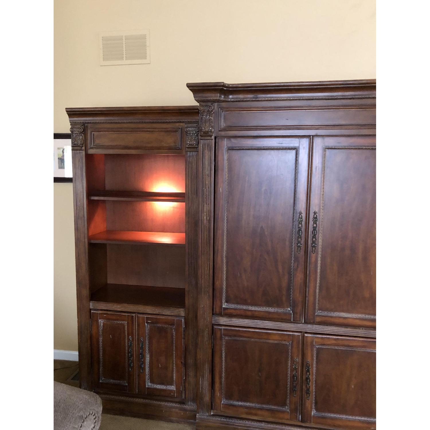 Macy's TV Entertainment Center w/ Bookshelves - image-6