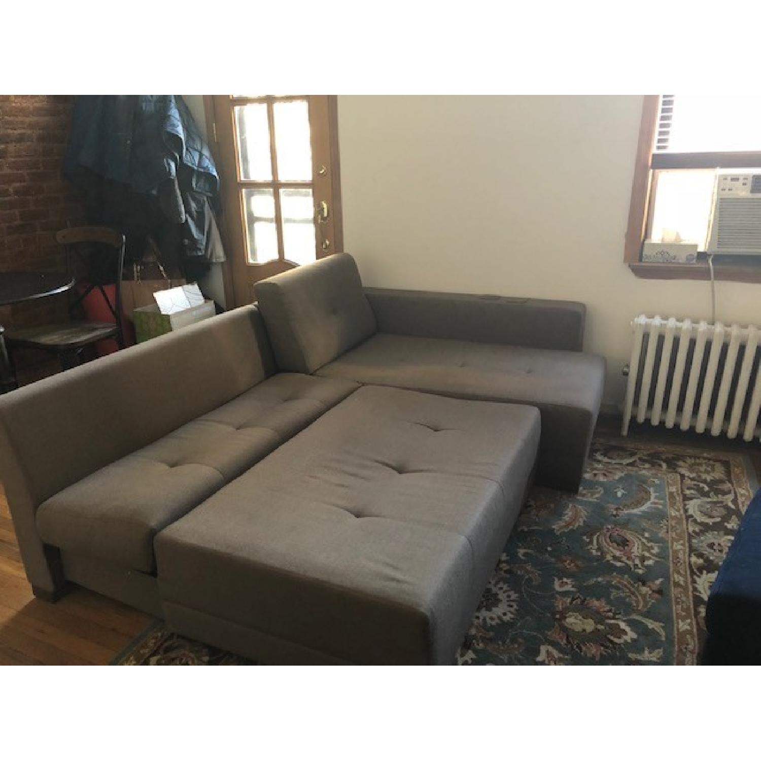 The Smart Sofa Light Brown 2-Piece Sectional Sofa - image-4